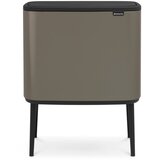 Brabantia Bo Touch Bin 11+23 litrov z dvema vložkoma iz umetne mase - Platinum | Shoptok.si