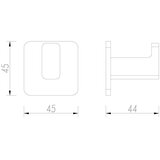  omnires NL80115BL - zidni kuk nelson mat crne boje | Eponuda.com