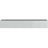 Povišena vrtna gredica 480 x 80 x 77 cm pocinčani čelik srebrna | shoptok.hr