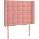  Posteljno vzglavje roza 103x16x118/128 cm žamet, (20793892) | Shoptok.si