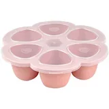 silikonski model za zmrzovanje hrane 6x90ml old pink