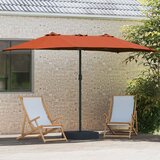  Vrtni suncobran Terakota 385 x 209 x 244 cm Poliester | Eponuda.com