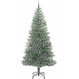 Umjetno Božićno Drvo s Snježnim Flokom i LED Svjetlom 240 cm | shoptok.hr