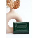  Women's Wallet Coin Purse Made of Eco Leather Dark Green Joanela | shoptok.hr