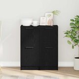  Kreveta 2 pcs Crni hrast 30 x 30 x 70 cm Konstruirano drvo | shoptok.hr