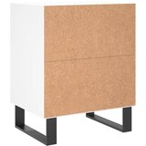  Noćni ormarić bijeli 40 x 30 x 50 cm od konstruiranog drva | Eponuda.com