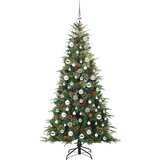 vidaXL Umetno Zložljivo Božično Drevo Zelena 180 cm PE in PVC | Shoptok.si