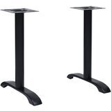 vidaXL noge za bistro mizo 2 kosa črne 61x8x72 cm lito železo Cene