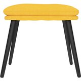  Stolica za opuštanje sa stolcem boja senfa od tkanine | shoptok.hr