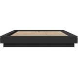 vidaXL Posteljni okvir črn 120x190 cm inženirski les | Shoptok.si