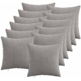  Presvlaka za jastuk 12 pcs HEERLEN Svjetlosiva 40 x 40 cm Kord | shoptok.hr
