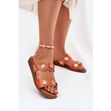 Boto Women's Sandals With Golden Embellishments Orange Jenoriela | ePonuda.com