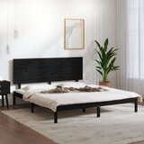 Za krevet od masivne borovine crni 200 x 200 cm Cijene