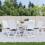  Jastuci za vrtne stolice 6 kom crni karirani 50x50x4 cm tkanina | shoptok.hr