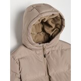 Sinsay Pamučna puffer jakna s kapuljačom i reflektirajućim detaljima | shoptok.hr