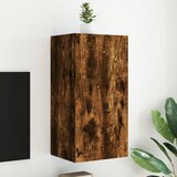 vidaXL Stenska TV omarica z LED lučkami dimljeni hrast 40,5x35x80 cm Cene