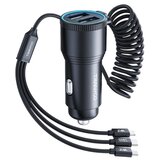 Tranyoo autopunjač T-C23 metalni 2 usb 3/1 kabl 30W Cene