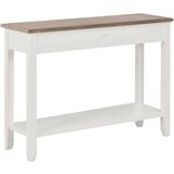  Konzolni stol bijeli 110 x 35 x 80 cm drveni | shoptok.hr