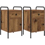 vidaXL Nočna omarica 2 kos Star les 35 x 36,5 x 61 cm Inženirski les, (5000298707) | Shoptok.si
