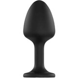 Dorcel Geisha Plug Diamond XL - analni dildo z belim kamnom (črn) Cene