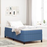 vidaXL Postelja Modra 90x190 cm Corduroy Tkanina, (22008611) | Shoptok.si