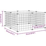  Kavez za kućne ljubimce s 8 panela, crni, 35 x 35 cm, čelik | Eponuda.com