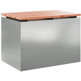  Vrtna klupa Srebrno 60 x 40 x 43 cm Pocinčani čelik | shoptok.hr