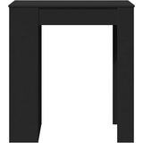 vidaXL Barska miza s policami črna 95x47x103,5 cm inženirski les | Shoptok.si