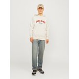 Jack & Jones Majica 'JORBRONX' oranžno rdeča / črna / volneno bela | Shoptok.si