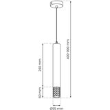  Luster na sajli TUBI 1xGU10/8W/230V crna | Eponuda.com