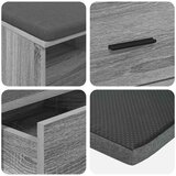  Haldna klop z blazino s predalom Siva Sonoma 80 x 38 x 46 cm, (5000155707) | Shoptok.si