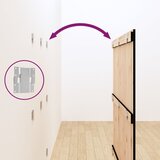  Uzglavlje za krevet Crno 127,5x3x110 cm od masivne borovine | shoptok.hr