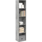  Regal za knjige boja betona 40x30x189 cm konstruirano drvo | shoptok.hr