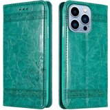 Cadorabo Ohišje, združljivo z Apple iPhone 13 PRO v turkizna z okraski - Zaščitni ovitek z magnetnim zapiranjem, funkcijo stojala in režo za kartice, (20561147) | Shoptok.si
