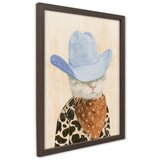 Styler Tiskana slika z okvirjem 30x40 cm Howdy Cat – | Shoptok.si