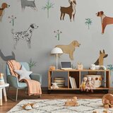  Foto tapeta - Doggies - a Subtle Illustration for Children 490x350 Samoljepljiva | shoptok.hr