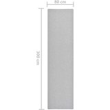 vidaXL Dugi tepih svjetlosivi 80 x 300 cm | shoptok.hr