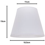  duolla - abažur za stonu lampu sofia xs E14, prečnik 18,5 cm, bela | Eponuda.com