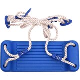  Gugalnica z lestvijo iz vrvi 2 kosa modra 37x15 cm PE | Shoptok.si