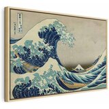  Slika - Hokusai Katsushika – The Great Wave off Kanagawa 60x40 U prirodnom drvenom okviru | shoptok.hr
