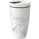 like | Villeroy & Boch Sivo-bel porcelanast termo lonček Villeroy & Boch Like To Go, 350 ml Cene