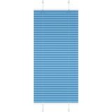 vidaXL Plisirana senčila modra 60x150 cm, širina blaga 59,4 cm, poliester, (5000298184) | Shoptok.si