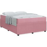  Posteljni okvir z vzmetnico z vzmetnico Roza 160 x 200 cm Žamet, (5000069961) | Shoptok.si