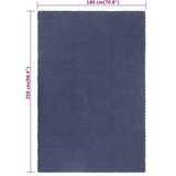  Tepih pravokutni modri 180x250 cm pamučni | shoptok.hr