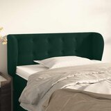  Uzglavlje s ušima tamnozeleno 93x23x78/88 cm baršunasto | shoptok.hr