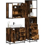  3-dijelni set kupaonskog namještaja boja hrasta drveni | shoptok.hr
