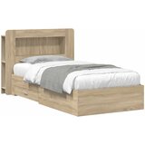  Okvir kreveta s pohranom s uzglavljem Hrast sonoma 90 x 190 cm | shoptok.hr