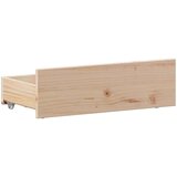 vidaXL Knjižna postelja brez vzmetnice 100x200 cm trdna borovina | Shoptok.si