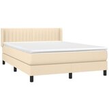  S oprugama i madracem krem 140x200 cm od tkanine | shoptok.hr