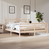 Maison Chic Posteljni okvir - Dvoposteljna postelja - Zakonska postelja iz trdne borovine 200x200 cm-J5122, (21768178) | Shoptok.si